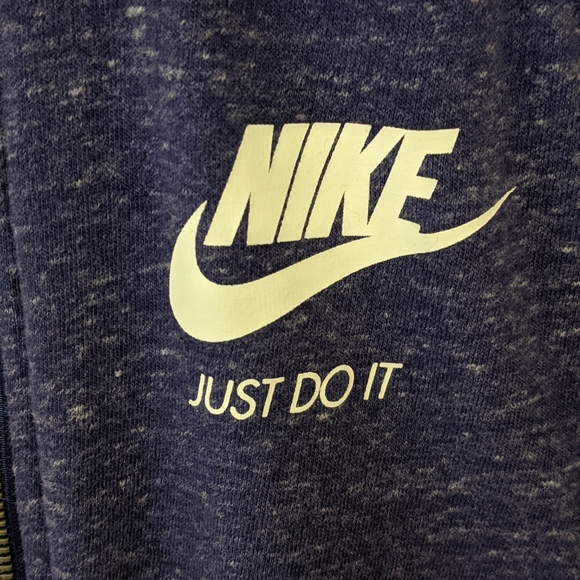 Nike Zip Front Purple Marled Hoodie Size Small - Picture 4 of 9